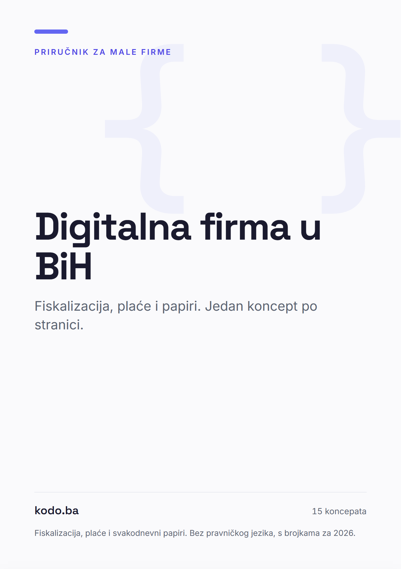 Korica priručnika Digitalna firma u BiH